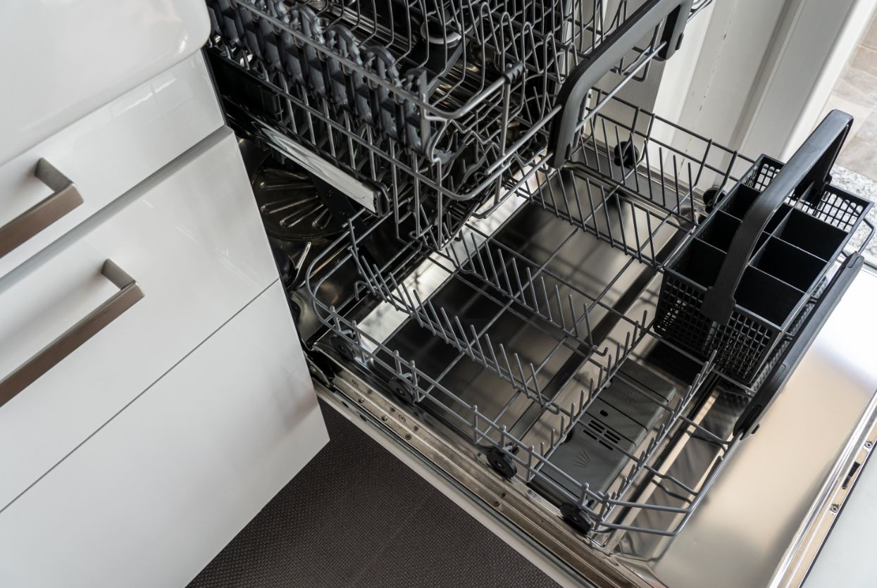 cleaning the dishwasher