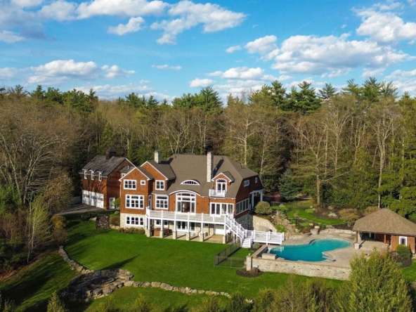 5 Black Birch Drive Amherst NH just sold front exterior aerial view