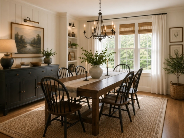 Southern NH inventory rising, classic New England farmhouse dining room